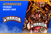 Warrior Killer Hunter Mascot Esport, a Branding & Logo Template by FNR Graphics (Thumbnail 1 of 5)