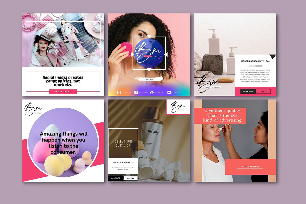 Canva Skincare Instagram Template, a Social Media Template by iloveTemplate