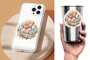 Embroidery Colorful Easter Eggs PNG, an Object Graphic by V Design Creator (Thumbnail 4 of 8)
