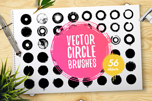 Vector circle brushes