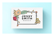 Floral Business Card, a Business Card Template by FlatlineRo (Thumbnail 2 of 3)