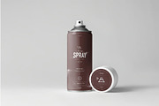 Spray Can Mock-up, a Product Mockup by zippypixelstudio (Thumbnail 3 of 9)