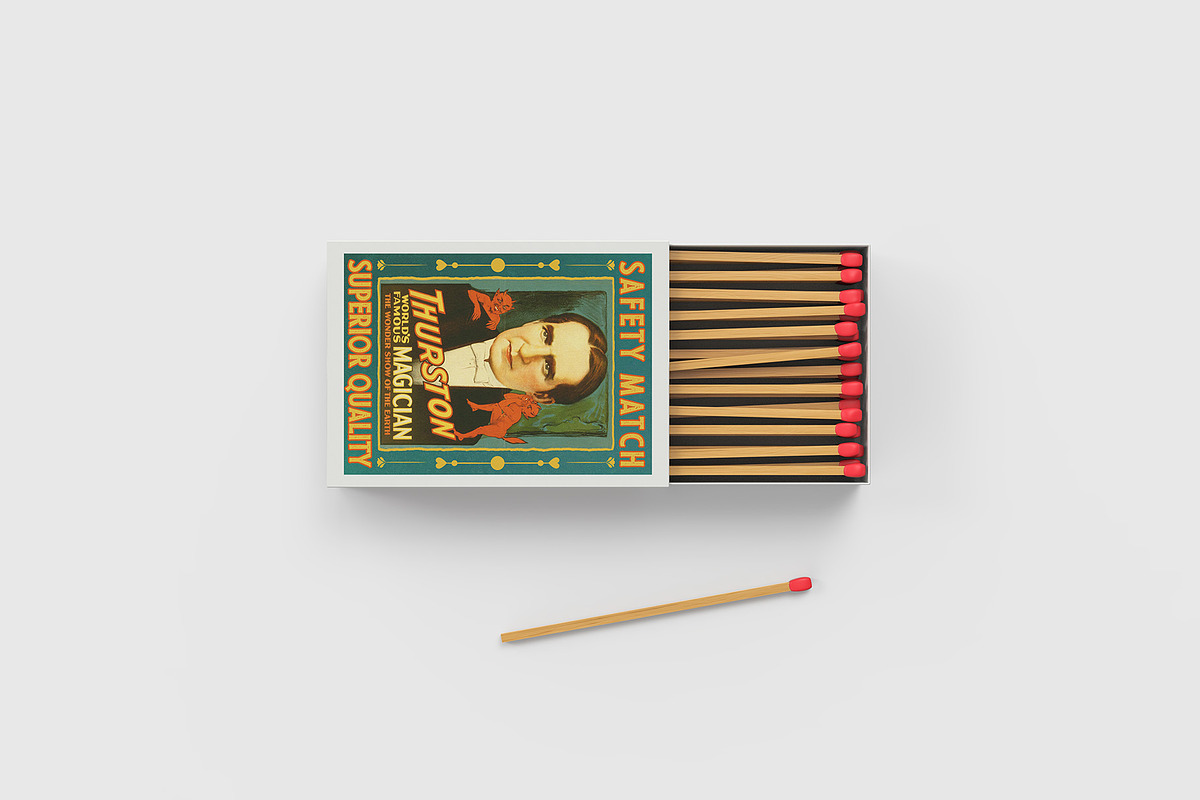 Match Box Mockup - 11 views, a Packaging Mockup by Illusiongraphic (Photo 6 of 19)