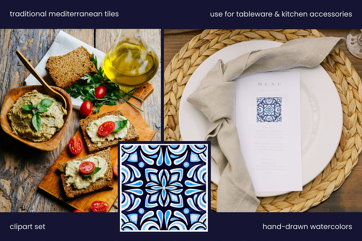 Traditional Mediterranean Tiles SET2, an Object Illustration by ilonitta (Photo 6 of 10)