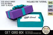 Gift Card Box With Ribbon SVG, a Templates & Theme by Clikchic Designs (Thumbnail 3 of 6)