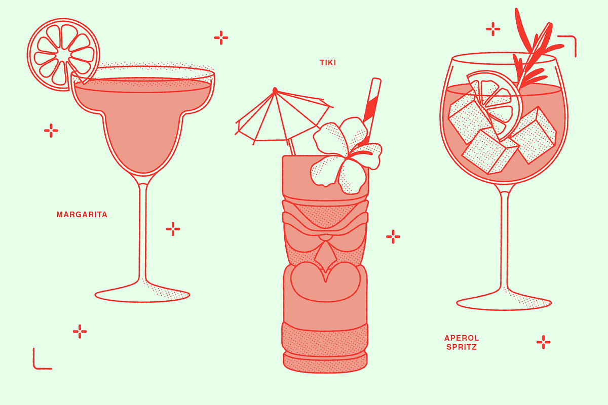 Summer Cocktail Vector Illustrations, a Food Illustration by TheFoodAtlas (Photo 4 of 5)