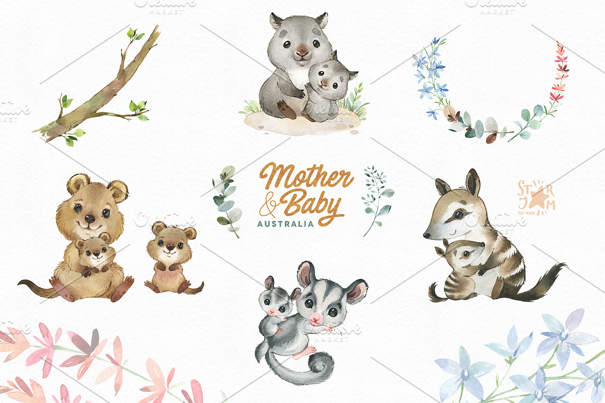 Mother & Baby. Australian Collection, an Animal Illustration by StarJam (Photo 4 of 5)