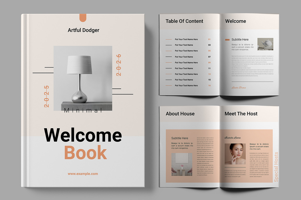 Welcome Book Layout
