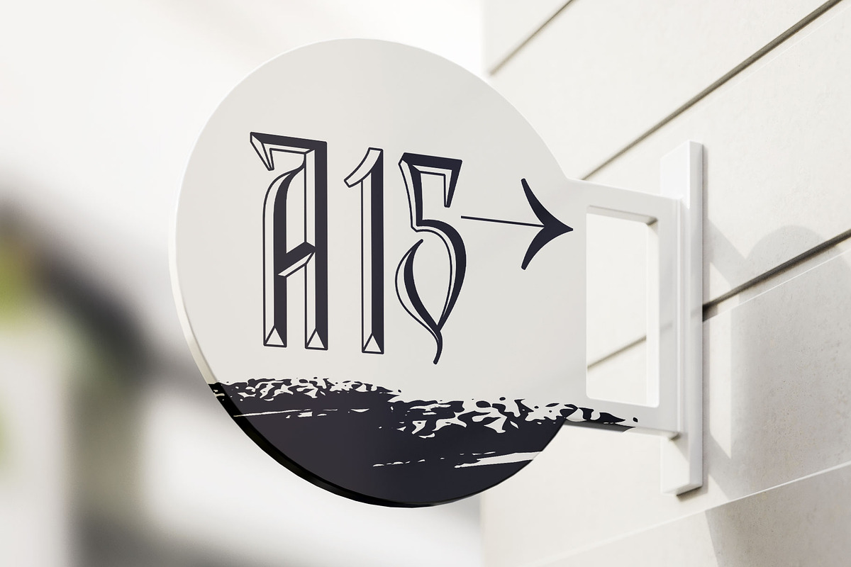 Northern Monk blackletter font preview 8