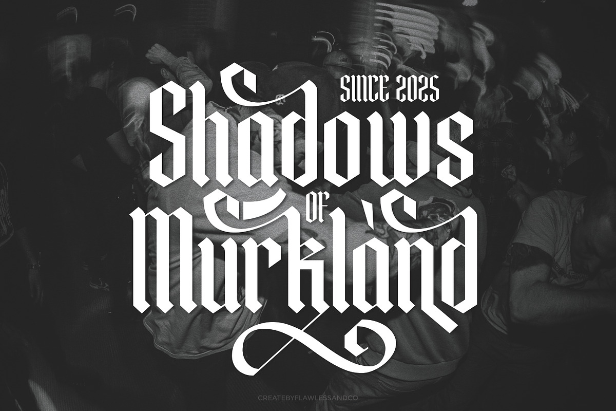 Roslenk - Blalckletter Font, a Blackletter Font by Flawless And Co (Photo 4 of 10)