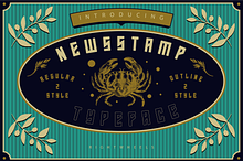 NEWSSTAMP - Retro Display Font