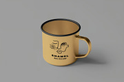 Enamel Mug Mockups, a Cups & Container Mockup by Se٧enStudio (Thumbnail 2 of 4)