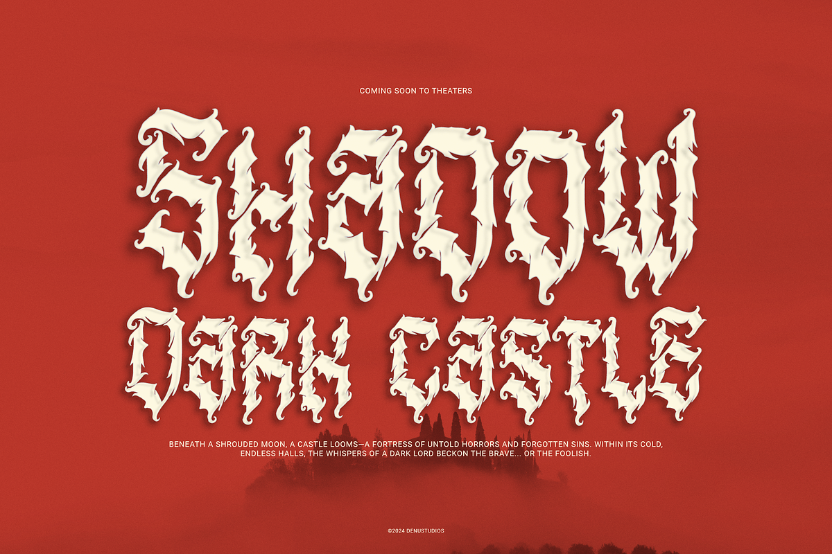 Menda Hixeon | Blackletter Typeface, a Blackletter Font by Denustudios (Photo 5 of 12)