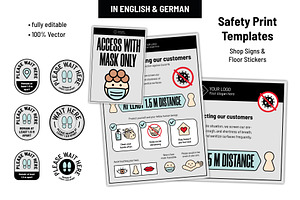 Safety Print Templates for Shops