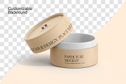 Kraft Cylinder Paper Tube Mockup, a Packaging Mockup by Ram Studio LLC (Thumbnail 12 of 12)