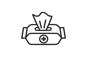 High-quality medical wipes resting, an Object Illustration by ZinetroN