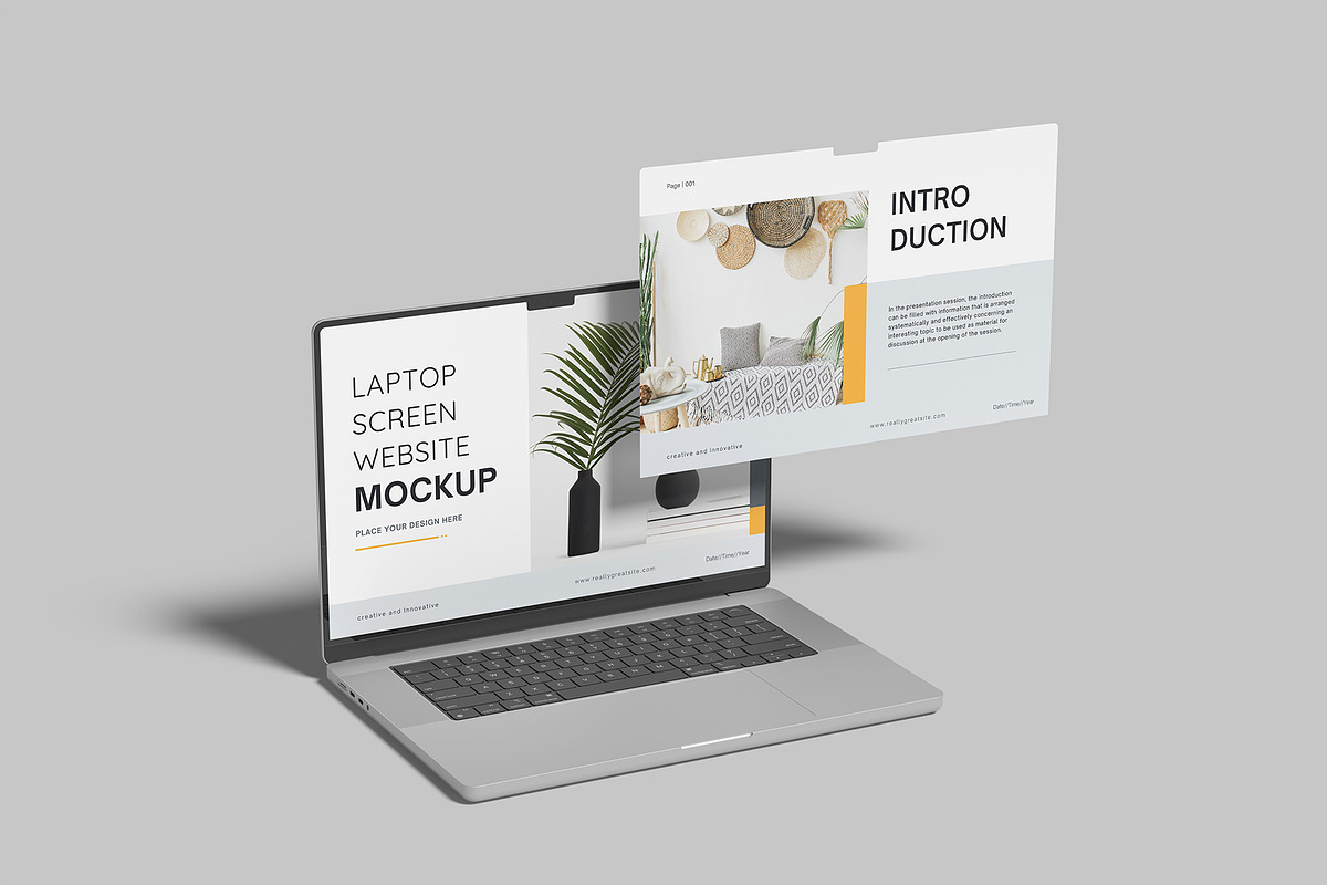 Laptop Screen Website Mockup, a Device Mockup by Amigos__46 (Photo 4 of 10)