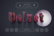 Velvet - Editable Text Effect, a Layer Style Add-On by rwgusev (Thumbnail 1 of 5)