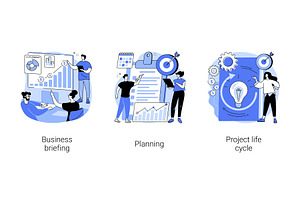 Project Management Abstract Concept