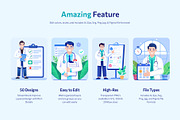 Doctor Illustration Art Set, a Healthcare Illustration by Brickclay (Thumbnail 2 of 9)