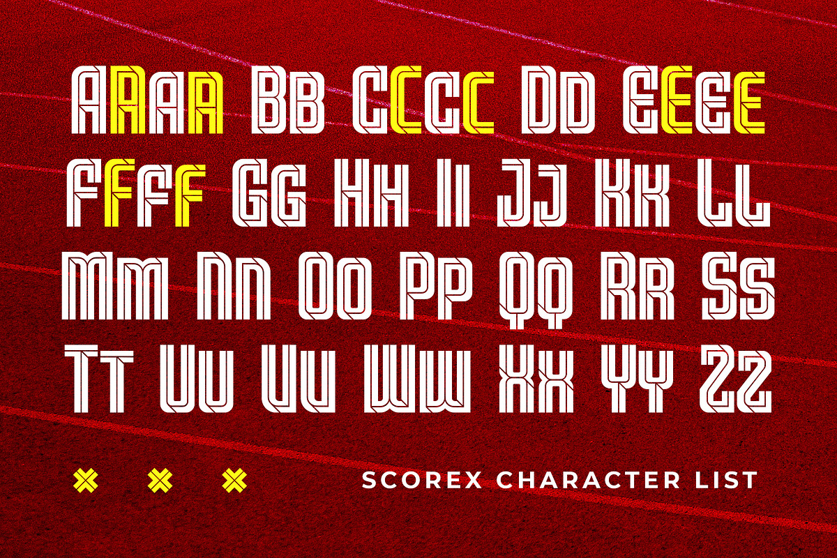 Scorex - Modern Condensed Sport Font, a Sans Serif Font by Typia Nesia (Photo 2 of 11)
