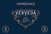 Verveda (3 fonts with extras), a Serif Font by Angin Studio (Thumbnail 1 of 13)