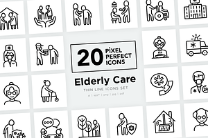 Elderly Care | 20 Pixel Perfect Icon