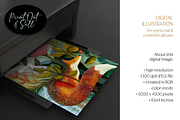 Art Nouveau Animals Illustrations, a Background Graphic by Design Station (Thumbnail 2 of 5)