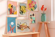 Eclectic Wall Art Prints Posters, a Background Graphic by JulsIst (Thumbnail 2 of 12)
