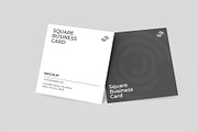 Square Business Card Mockup, an Advertising Mockup by graphypix (Thumbnail 3 of 4)