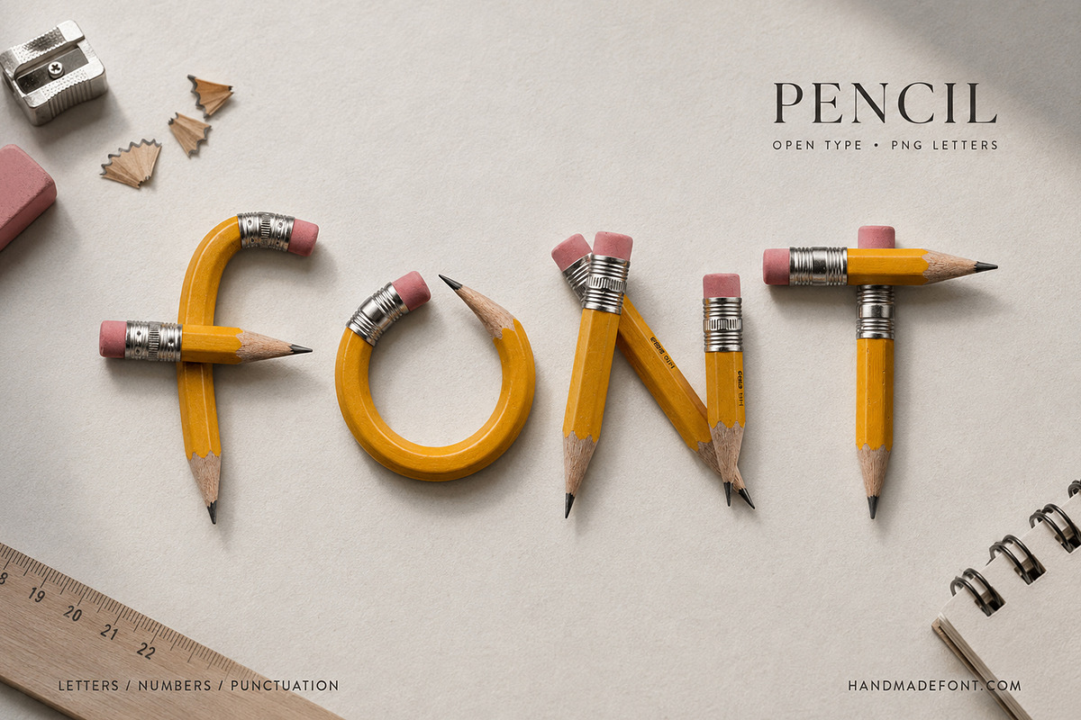 Pencil Font, a Sans Serif Font by Handmadefont (Photo 16 of 16)