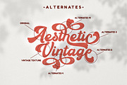 Aesthetic Vintage - Bold Vintage, a Script Font by PutraCetol Studio (Thumbnail 5 of 11)