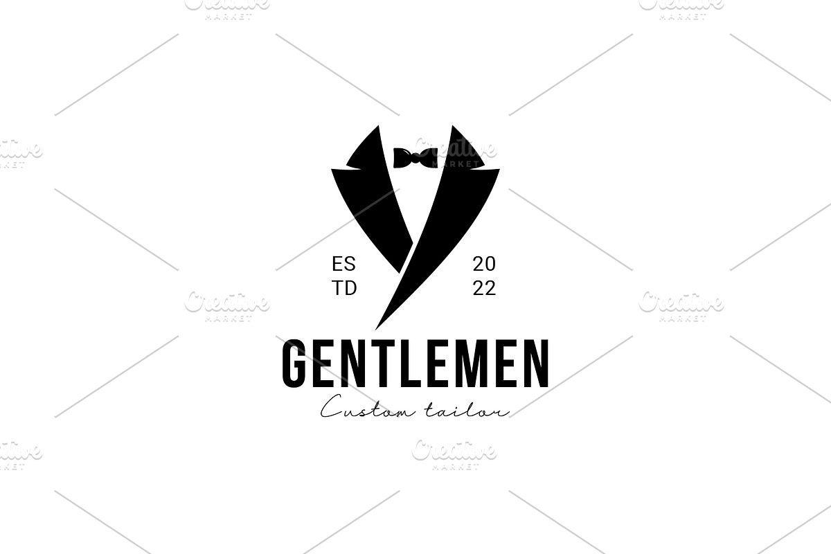 Vintage Tailor Suit Badge Bundle, a Branding & Logo Template by Dyn Studio (Photo 2 of 6)