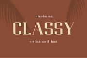 Classy - Modern Typeface, a Serif Font by Made by Cap (Thumbnail 1 of 7)