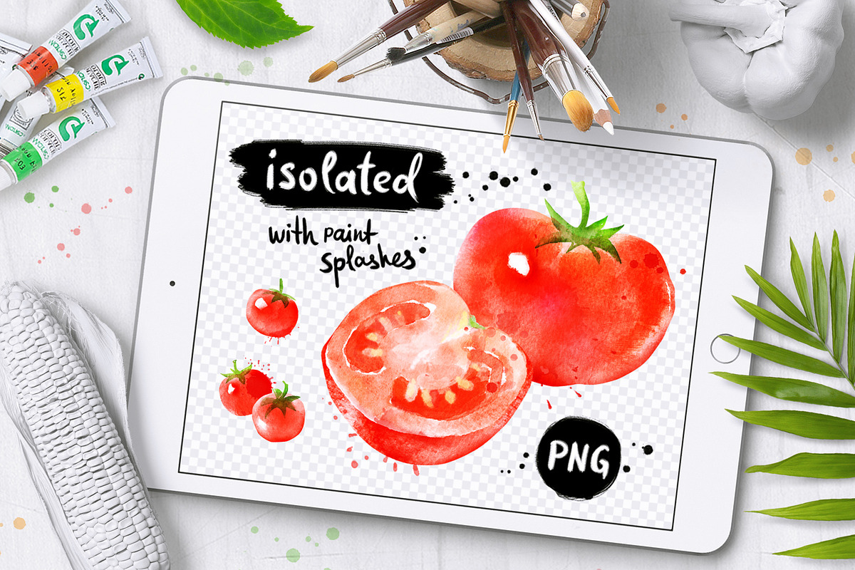 Vegetables Watercolor Set, an Object Graphic by Sonya Illustrations (Photo 2 of 4)