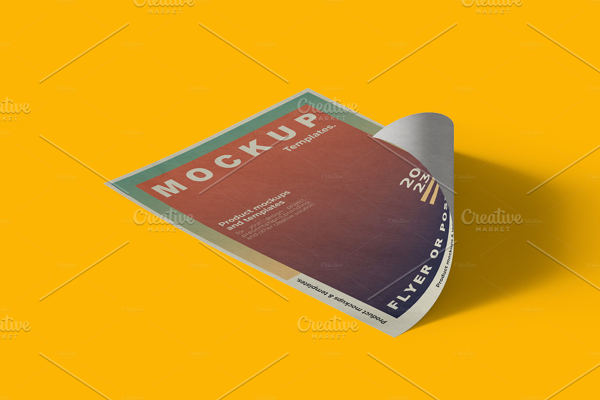 Flyer or Poster Mockup, an Advertising Mockup by Aprndy85 (Photo 2 of 5)
