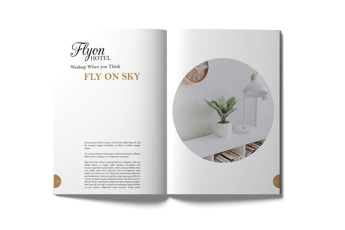Flyon Brochure Photoshop Template, a Brochure Template by ORCOLOR (Photo 4 of 12)