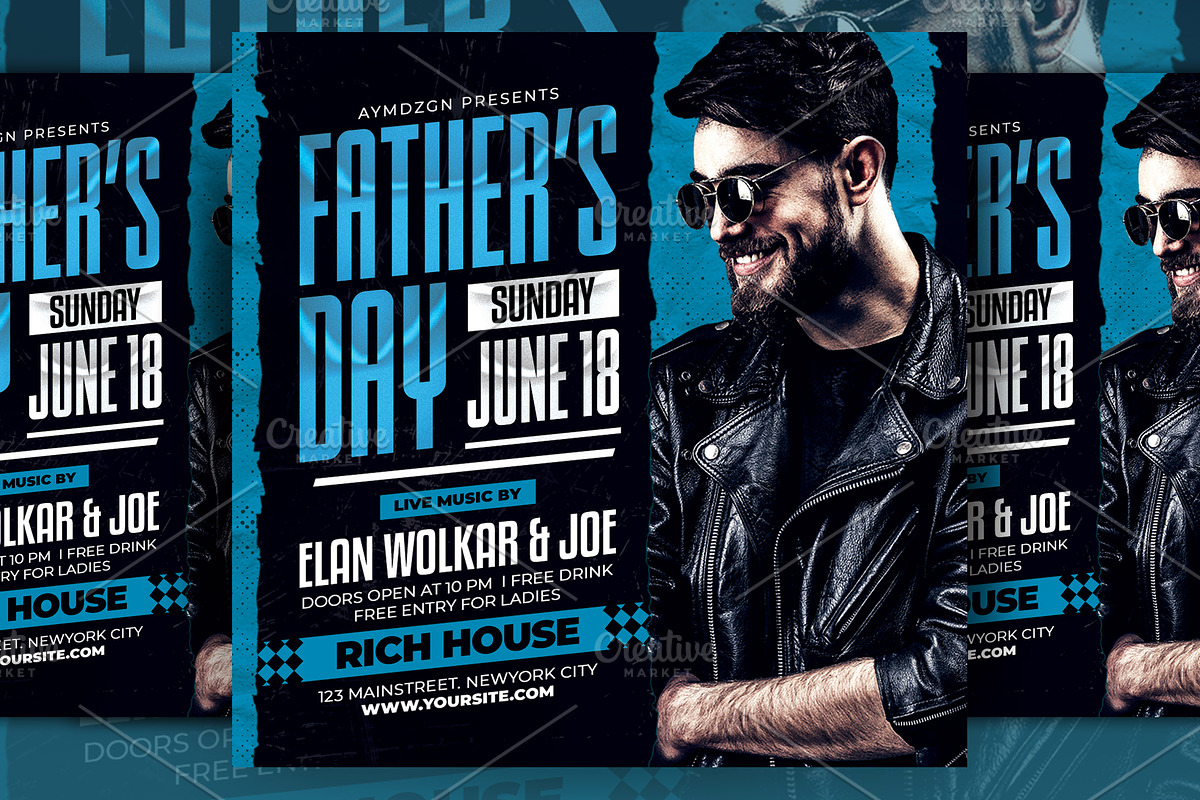 Fathers Day Flyer, a Flyer Template by AyumaDesign (Photo 2 of 2)