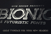 Bionic - Modern Font, a Font by MIIM (Thumbnail 4 of 5)