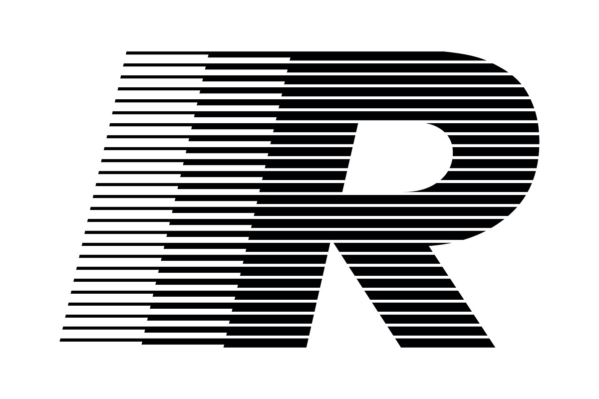 Letter R speed motion lines logo, a Branding & Logo Template by Leksono (Photo 1 of 2)