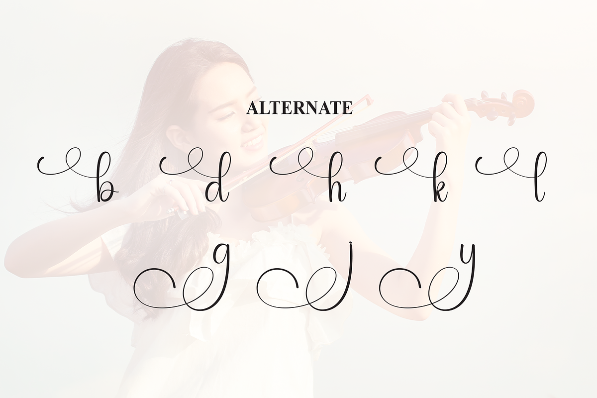 Simphony | Script Font, a Handwritten Font by Scratchones (Photo 8 of 9)