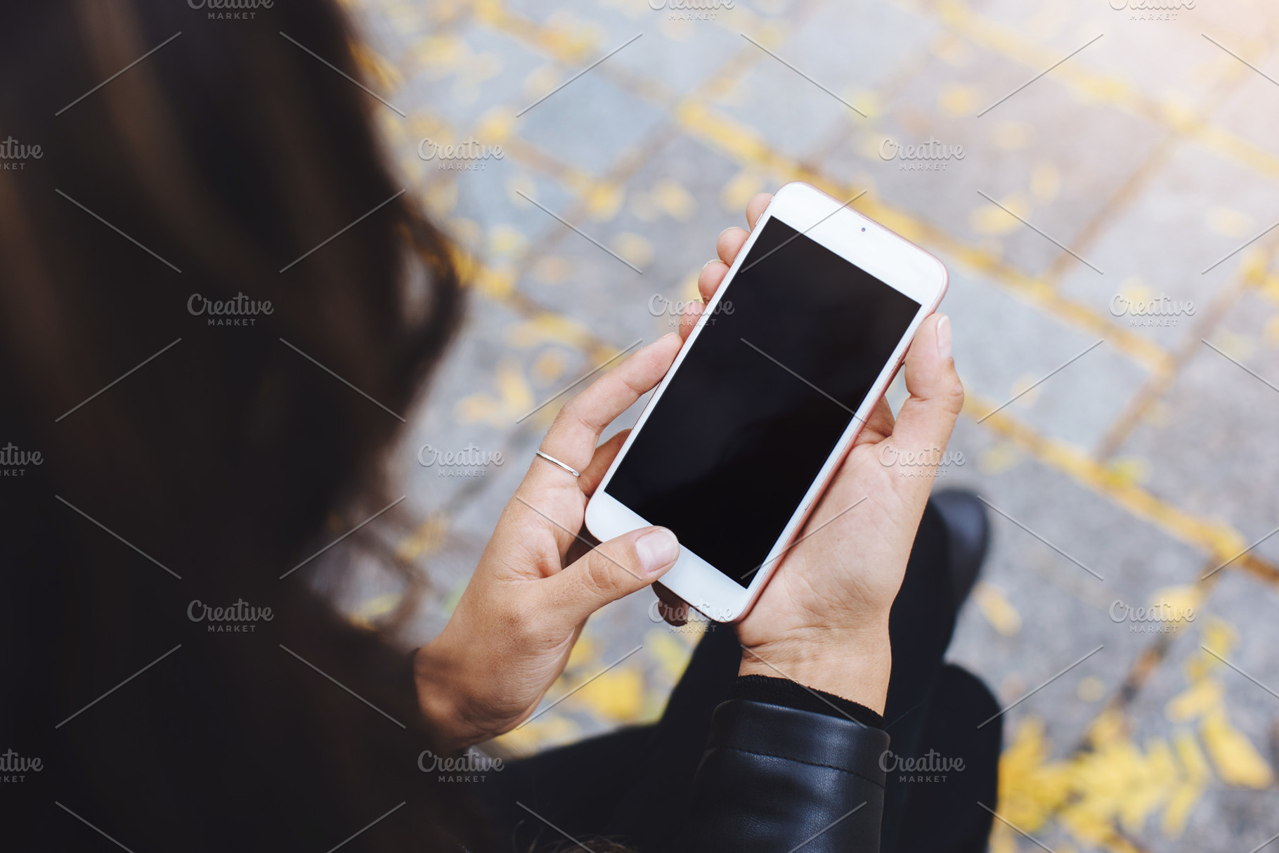 Hands holding white mobile phone wit, a Technology Photo by Anastasia Dudka