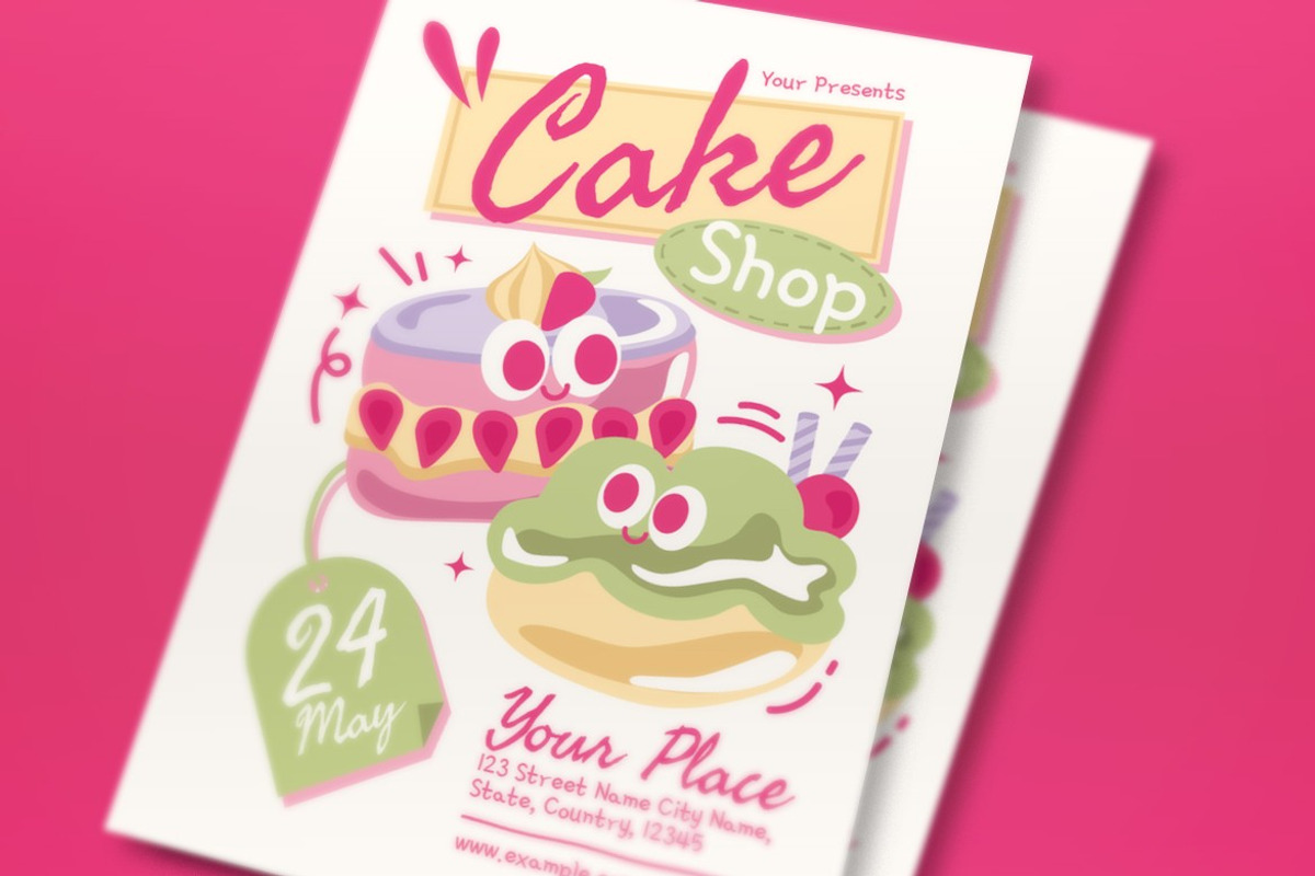 Cake Shop Flyer preview 2