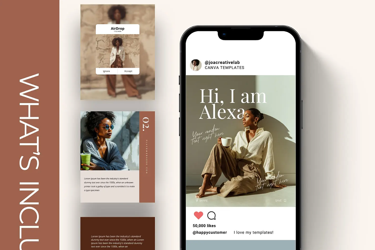 Melanin Canva Templates for Instagram preview 4