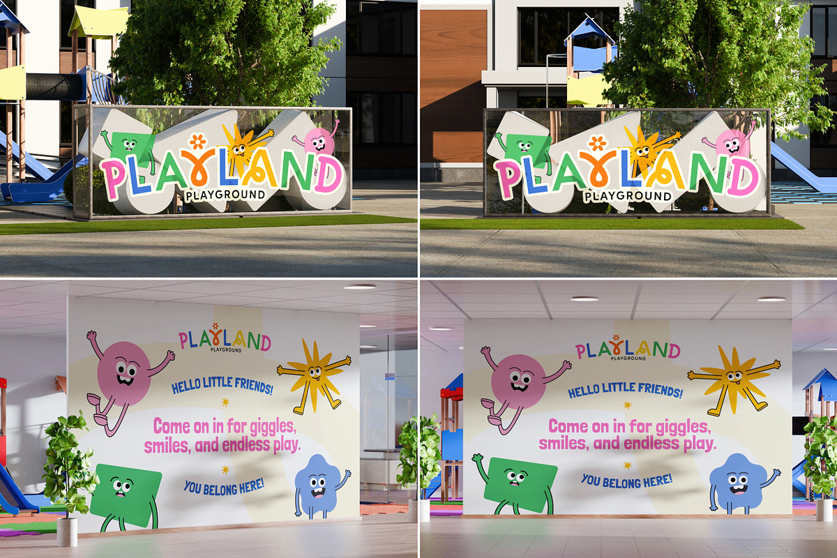 34 Kids Playground Branding Mockups, an Advertising Mockup by Vitora Mockup (Photo 5 of 11)