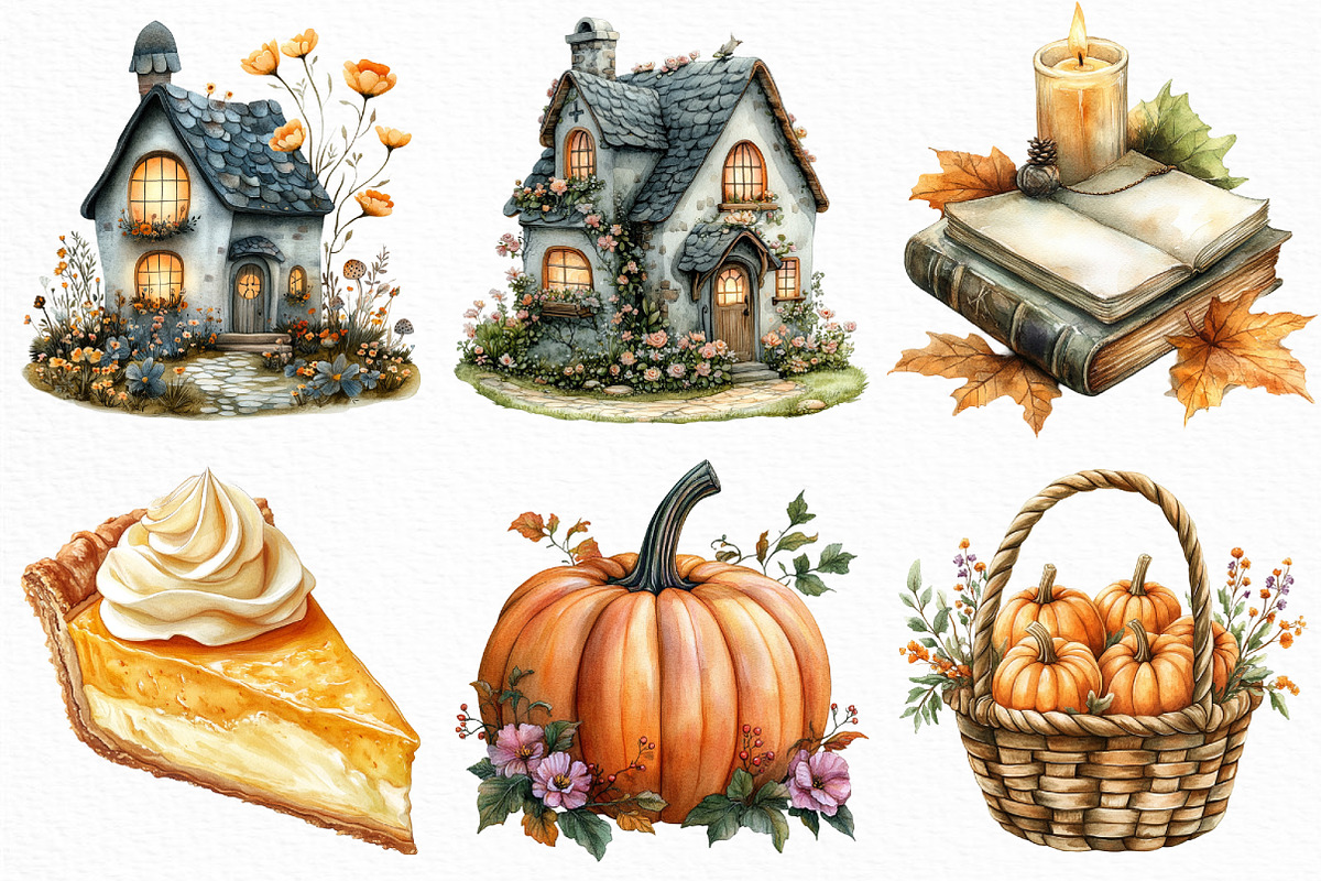Serene Halloween Day Clipart, an Illustration by Craft Nest (Photo 5 of 6)