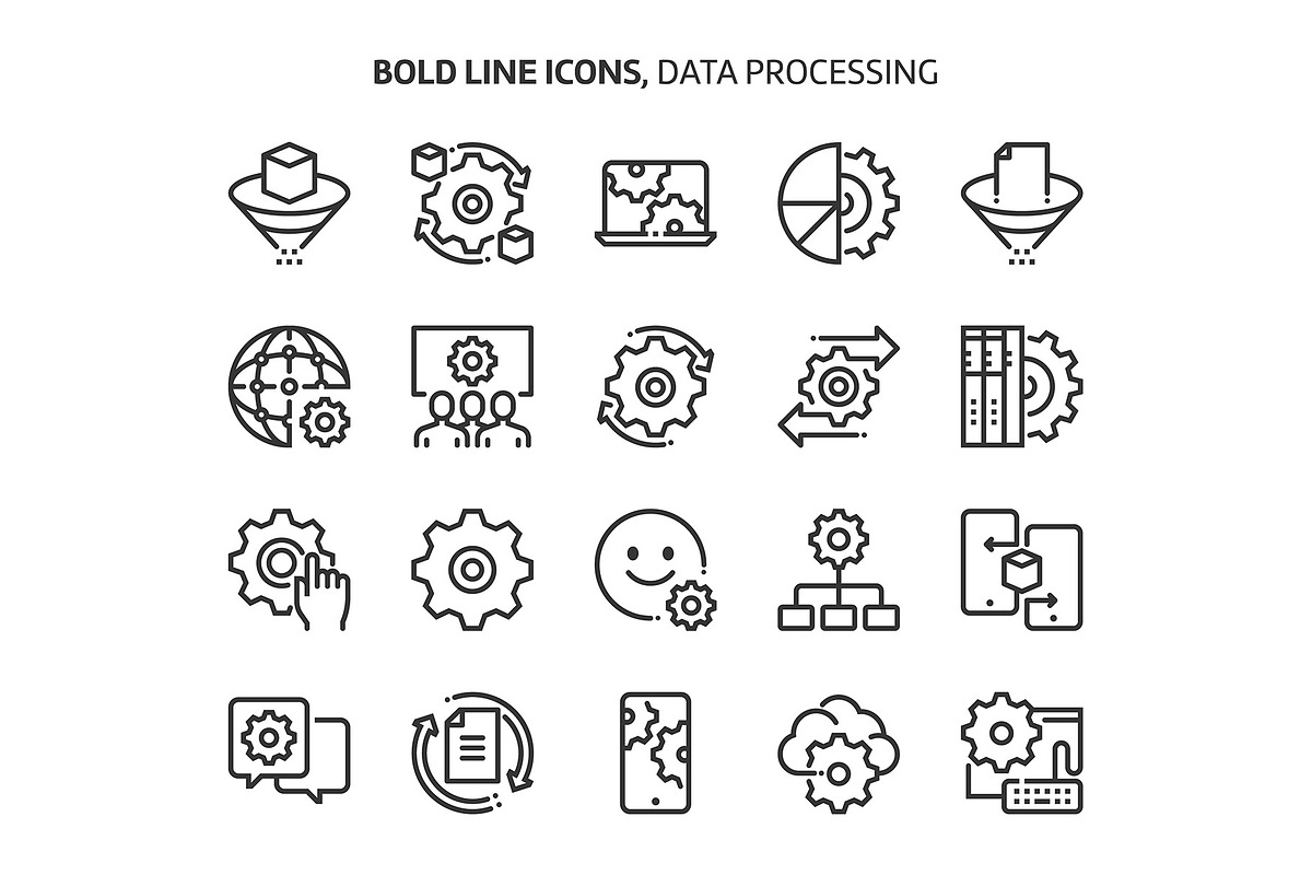 Bold Line Icons, an Outline Icon by Howcolour (Photo 105 of 151)