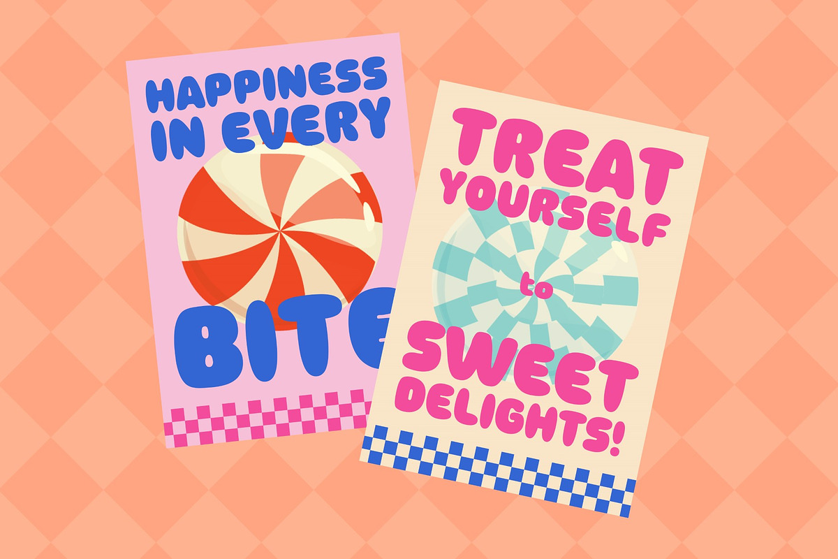 Gummy Yummy - Playful Display Font, a Font by Studio Moara (Photo 4 of 8)