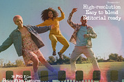 Retro Film Textures 30 Overlays PNG, a Texture Graphic by DreamoraArt (Thumbnail 8 of 16)