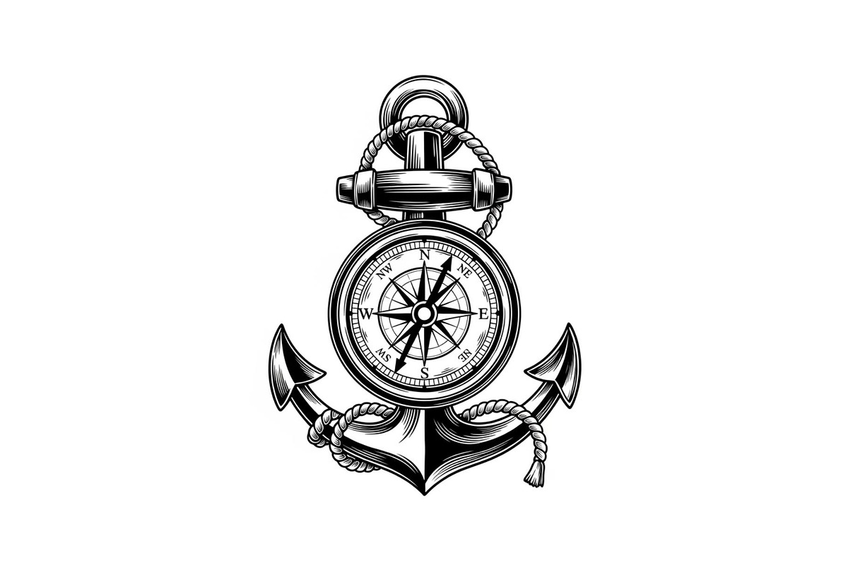 Nautical Anchor Compass Bundle, an Illustration by Creativeshirt (Photo 30 of 31)